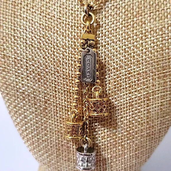 Coach Gold and Silver Charm Necklace - Picture 4 of 7